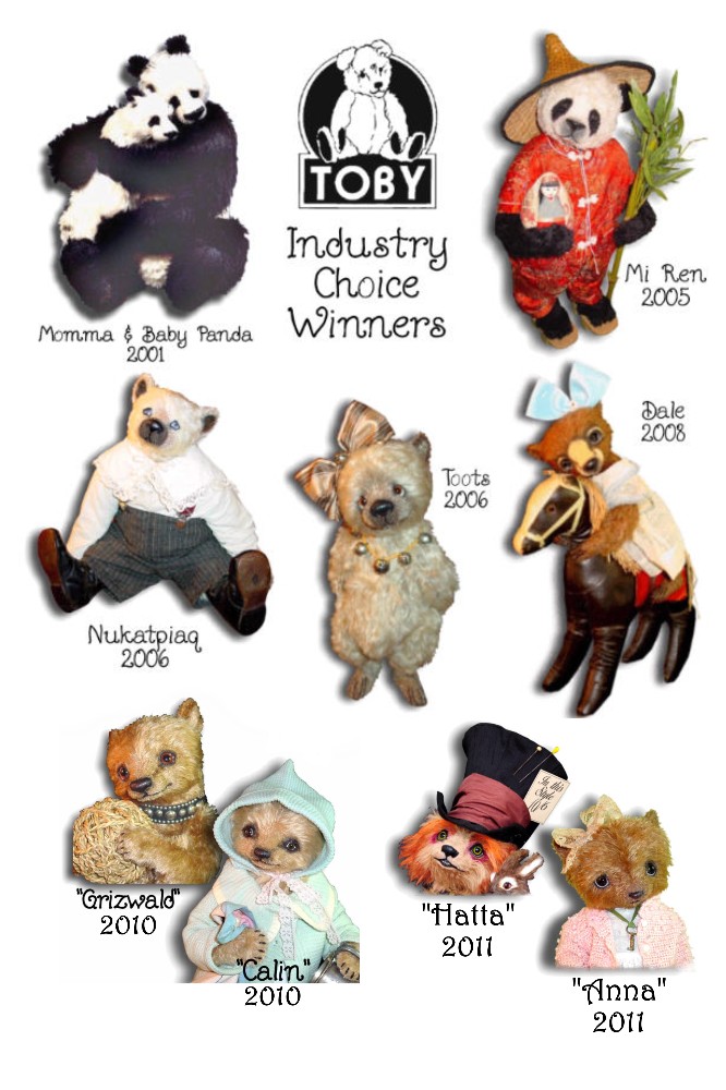 Mohair Teddy Bears by Award Winning Artist Denise Purrington - Awards